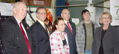 Durham College students meeting Durham college president and possible future employers