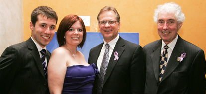 Anthony Boland, Amy England, Don Lovisa, and Dr. Ronald Bordessa, at The Dream Inspired Charity Gala
