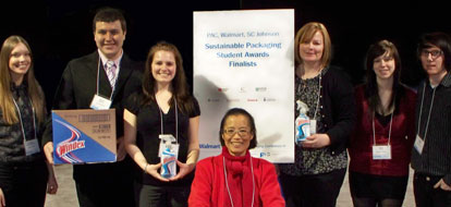 Durham College graphic design students win $1000 for placing third at the Sustainable Packaging Design Awards