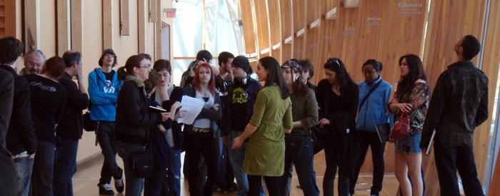 A class trip in the Art Gallery of Ontario