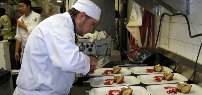 Culinary Skills students at the Culinary Arts Golf Classic