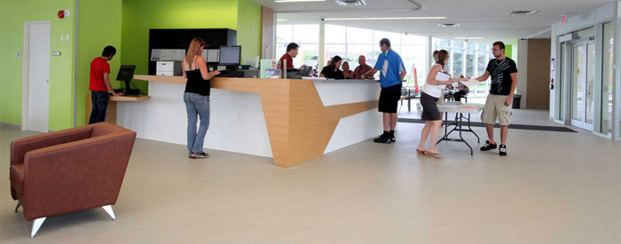 Durham College's Student Services building.