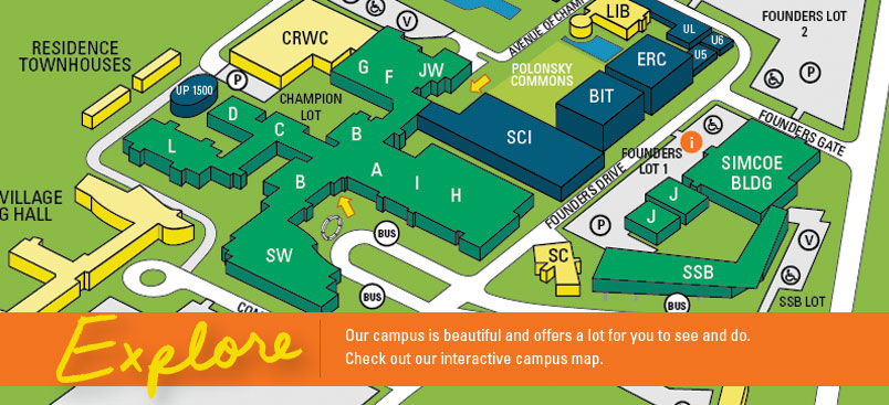 Explore our campuses through our interactive maps.